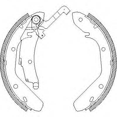 Комплект тормозных колодок WOKING Z4024.01