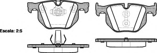 Комплект тормозных колодок, дисковый тормоз WOKING P2813.61