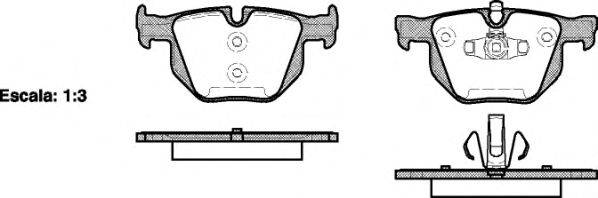 Комплект тормозных колодок, дисковый тормоз WOKING P2813.70