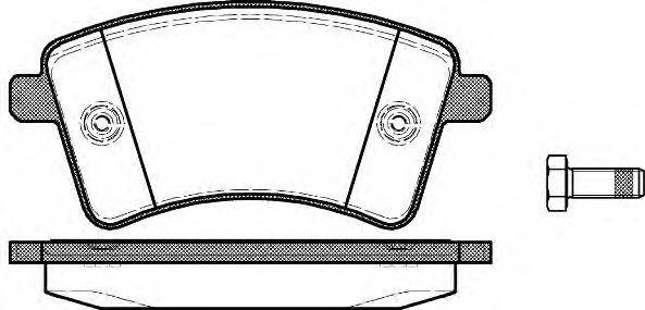 Комплект тормозных колодок, дисковый тормоз WOKING P12513.00