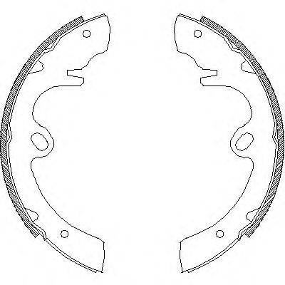 Комплект тормозных колодок WOKING Z4332.00