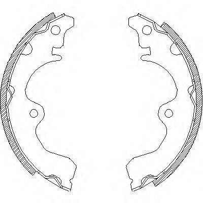 Комплект тормозных колодок WOKING Z4334.00