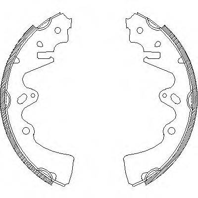 Комплект тормозных колодок WOKING Z4348.00
