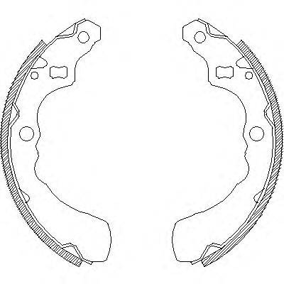 Комплект тормозных колодок WOKING Z4381.00