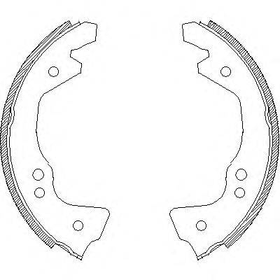 Комплект тормозных колодок WOKING Z4612.00