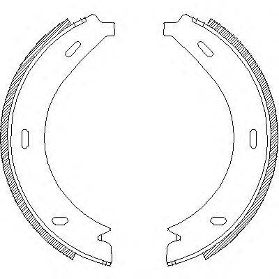 Комплект тормозных колодок, стояночная тормозная система WOKING Z4713.01
