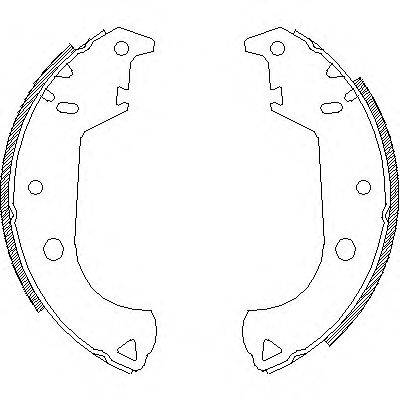 Комплект тормозных колодок WOKING Z4125.00