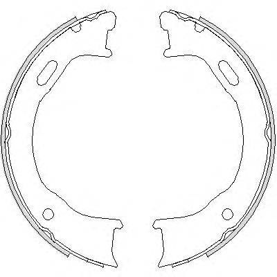 Комплект тормозных колодок, стояночная тормозная система WOKING Z4747.00