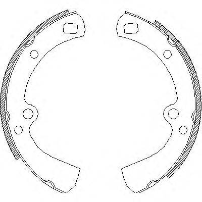 Комплект тормозных колодок WOKING Z4320.00
