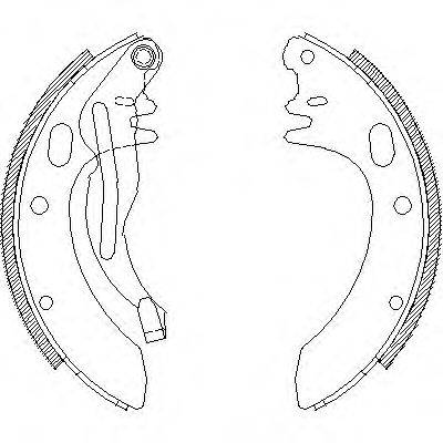 Комплект тормозных колодок WOKING Z4605.00
