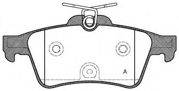 Комплект тормозных колодок, дисковый тормоз OPEN PARTS 25218