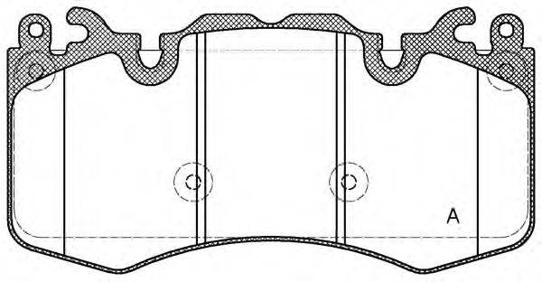 Комплект тормозных колодок, дисковый тормоз OPEN PARTS BPA1410.00