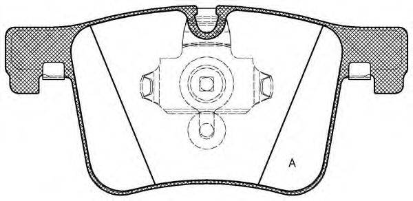 Комплект тормозных колодок, дисковый тормоз GALFER GA201102
