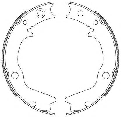 Комплект тормозных колодок OPEN PARTS BSA2185.00