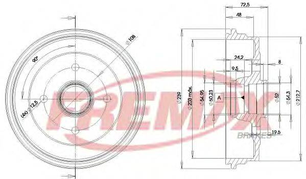 Тормозной барабан FREMAX BD6627