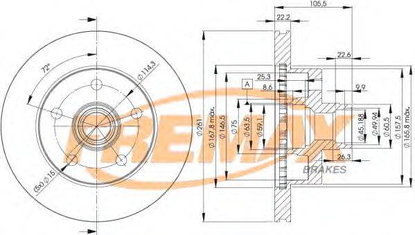 Тормозной диск FREMAX BD-7920