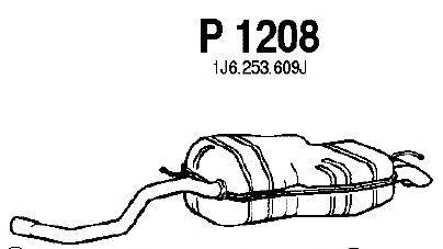 Глушитель выхлопных газов конечный FENNO P1208