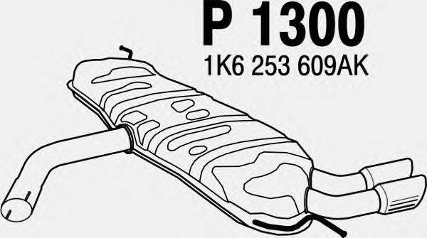 Глушитель выхлопных газов конечный MTS 91300