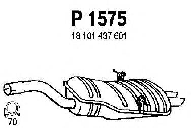 Глушитель выхлопных газов конечный FENNO P1575