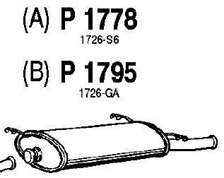 Глушитель выхлопных газов конечный FENNO P1778