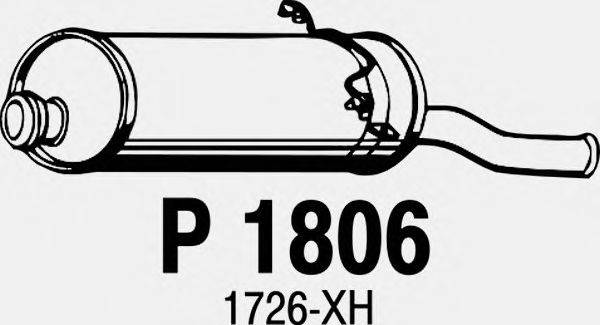 Глушитель выхлопных газов конечный FENNO P1806