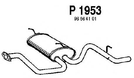 Глушитель выхлопных газов конечный FENNO P1953