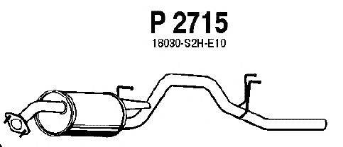Глушитель выхлопных газов конечный FENNO P2715