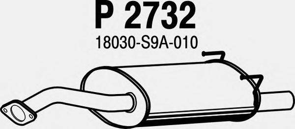 Глушитель выхлопных газов конечный FENNO P2732