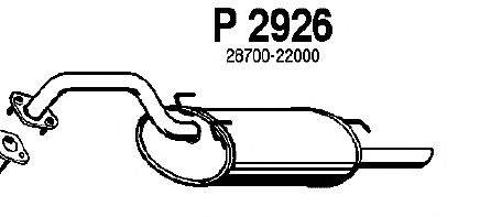 Глушитель выхлопных газов конечный FENNO P2926