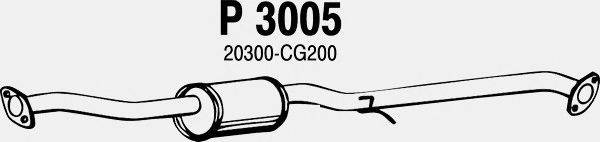 Средний глушитель выхлопных газов FENNO P3005