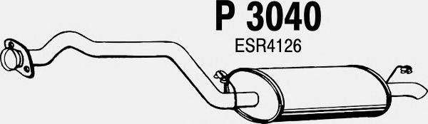 Глушитель выхлопных газов конечный FENNO P3040
