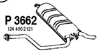 Глушитель выхлопных газов конечный FENNO P3662