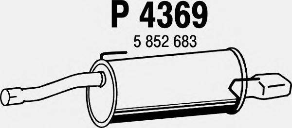 Глушитель выхлопных газов конечный FENNO P4369