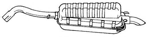 Глушитель выхлопных газов конечный SIGAM 25698