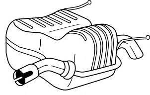 Глушитель выхлопных газов конечный SIGAM 41643