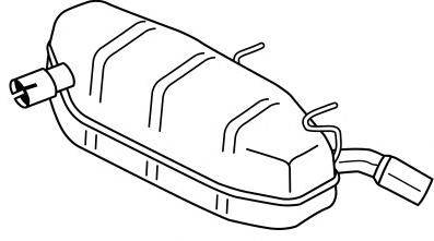 Глушитель выхлопных газов конечный SIGAM 41657