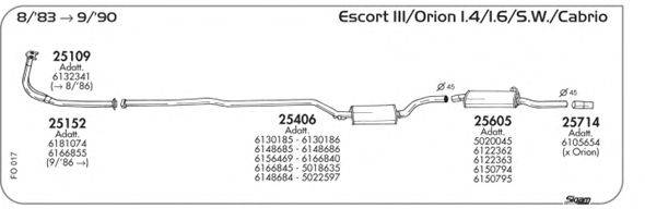 Система выпуска ОГ SIGAM FO017