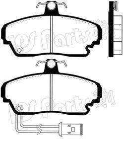 Комплект тормозных колодок, дисковый тормоз IPS Parts IBD-1428