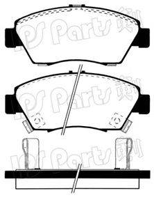 Комплект тормозных колодок, дисковый тормоз IPS Parts IBD-1435