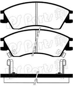 Комплект тормозных колодок, дисковый тормоз IPS Parts IBD1710