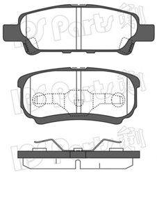 Комплект тормозных колодок, дисковый тормоз IPS Parts IBR-1591