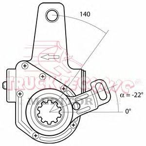 Регулируемый вал, регулятор TRUCKTECHNIC TT70.02.534