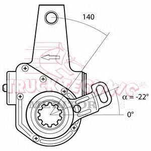 Регулируемый вал, регулятор TRUCKTECHNIC TT70.02.608