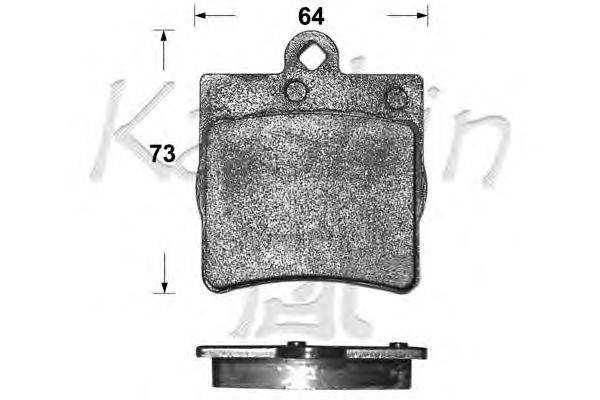 Комплект тормозных колодок, дисковый тормоз KAISHIN D10111