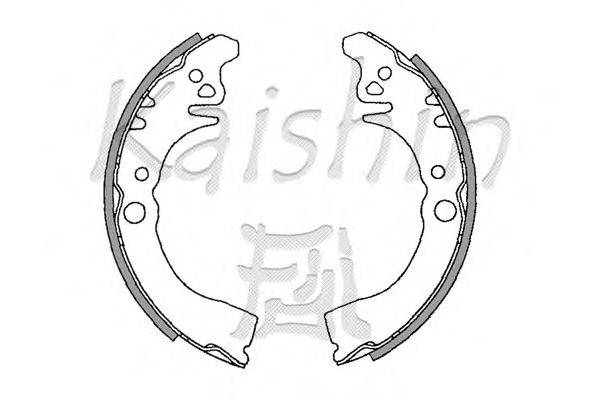 Комплект тормозных колодок KAISHIN K0036