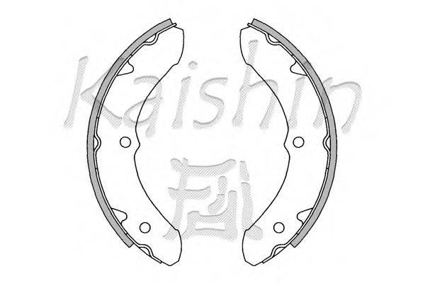 Комплект тормозных колодок KAISHIN K2255