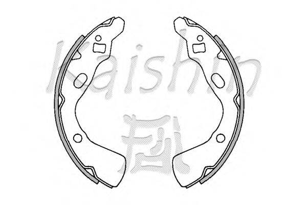 Комплект тормозных колодок KAISHIN K3369