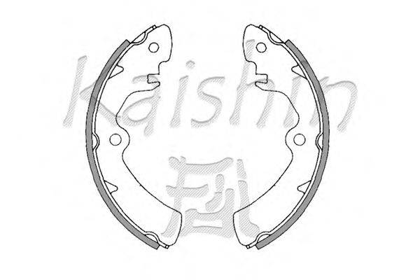 Комплект тормозных колодок KAISHIN K9910