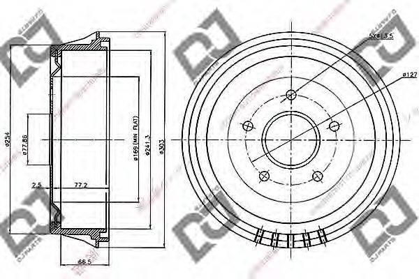 Тормозной барабан RAYTON FISSORE 2565