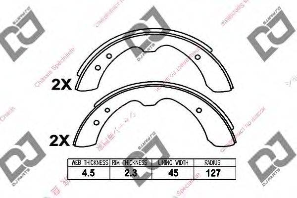 Комплект тормозных колодок DJ PARTS BS1090